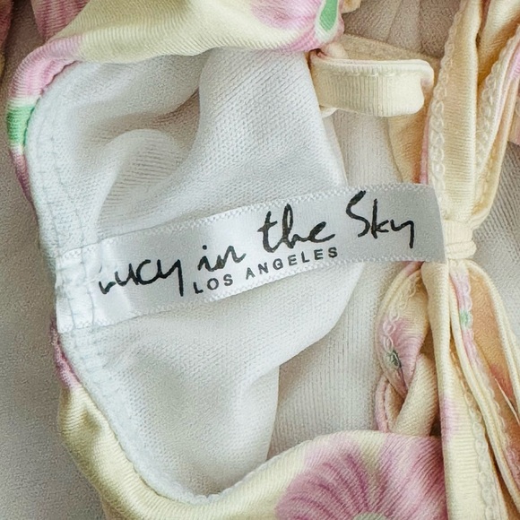 Lucy In The Sky Floral Ruched Mini Dress - Picture 5 of 6